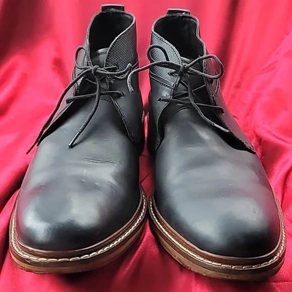 COLE HAAN sz10.5 Air Colton Winter Chukka in Black Iris LIKE NEW - Picture 7 of 11